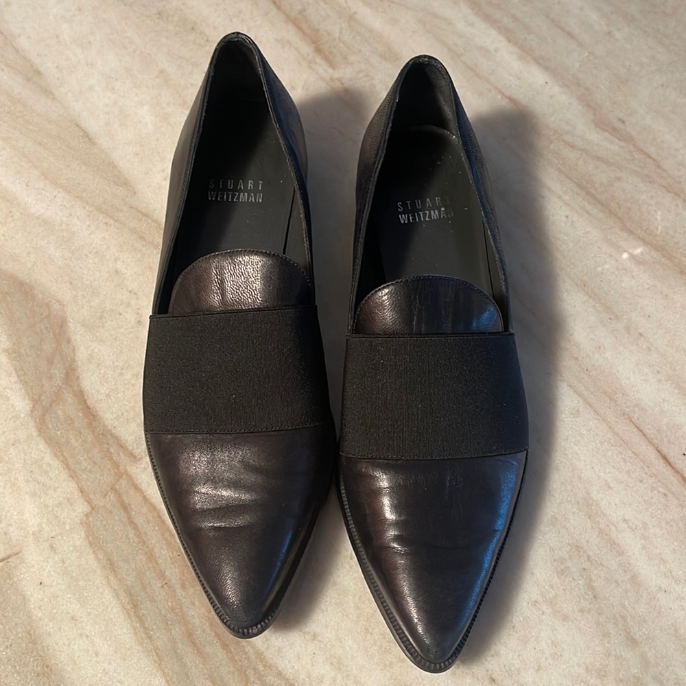 Stuart Weitzman Pointed Toe Loafer Flats - image 1